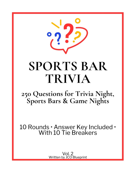 Knjiga Sports Bar Trivia JCO Blueprint