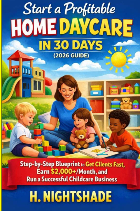 Knjiga Start a Profitable Home Daycare in 30 Days (2026 Guide) H . Nightshade