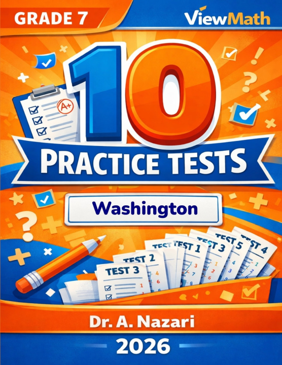 Könyv 10 Washington SBA Grade 7 Math Practice Tests Dr. A Nazari