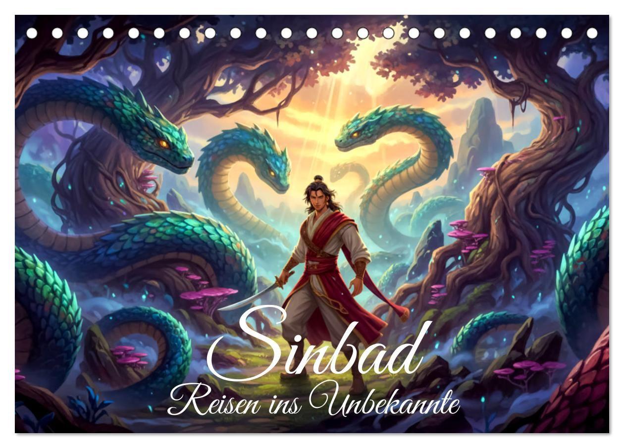 Kalendarz/Pamiętnik Sinbad - Reisen ins Unbekannte (Tischkalender 2027 DIN A5 quer), CALVENDO Monatskalender Calvendo