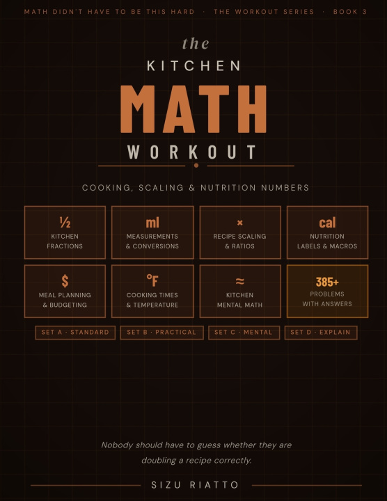 Kniha The Kitchen Math Workout Sizu Riatto