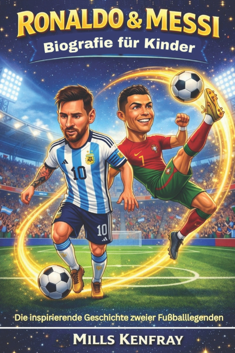 Libro Ronaldo & Messi Biografie für Kinder Mills Kenfray