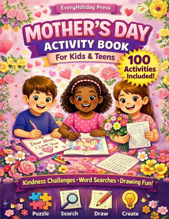 Libro Mother's Day Activity Book for kids and teens Shiloh West