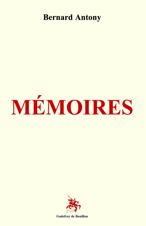 Kniha Mémoires Antony