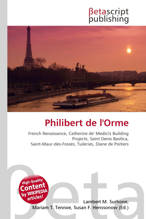 Knjiga Philibert de l'Orme Mariam T. Tennoe