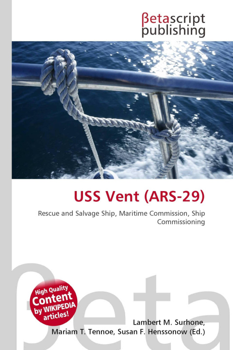 Kniha USS Vent (ARS-29) Mariam T. Tennoe