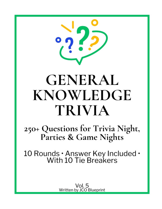 Kniha General Knowledge Trivia JCO Blueprint