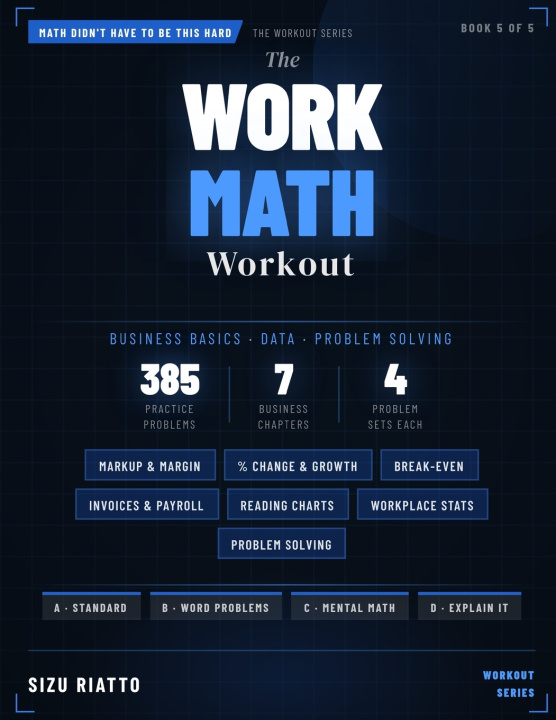 Kniha The Work Math Workout Sizu Riatto