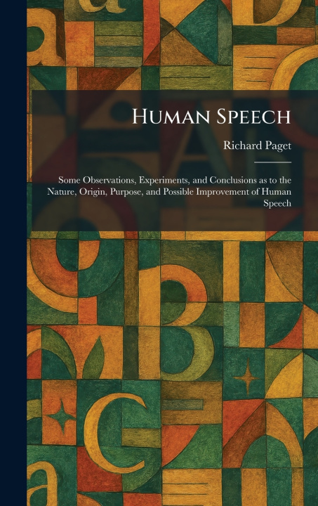 Book Human Speech Richard Paget