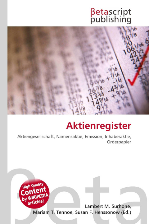 Buch Aktienregister Mariam T. Tennoe