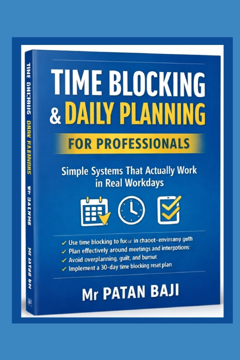 Kniha Time Blocking & Daily Planning for Professionals PATAN BAJI
