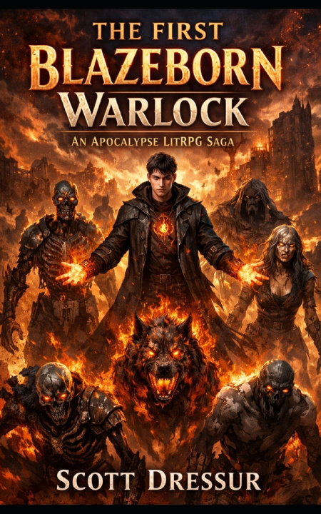 Knjiga The First Blazeborn Warlock Scott Dressur