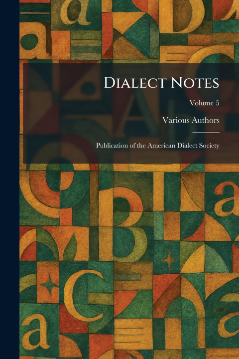 Knjiga Dialect Notes 