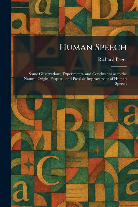 Book Human Speech Richard Paget