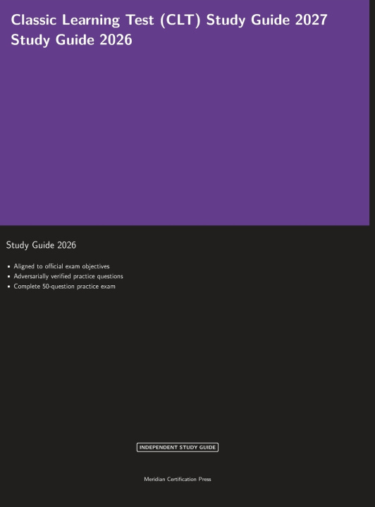 Kniha Classic Learning Test (CLT) Study Guide 2027 Meridian Certification Press