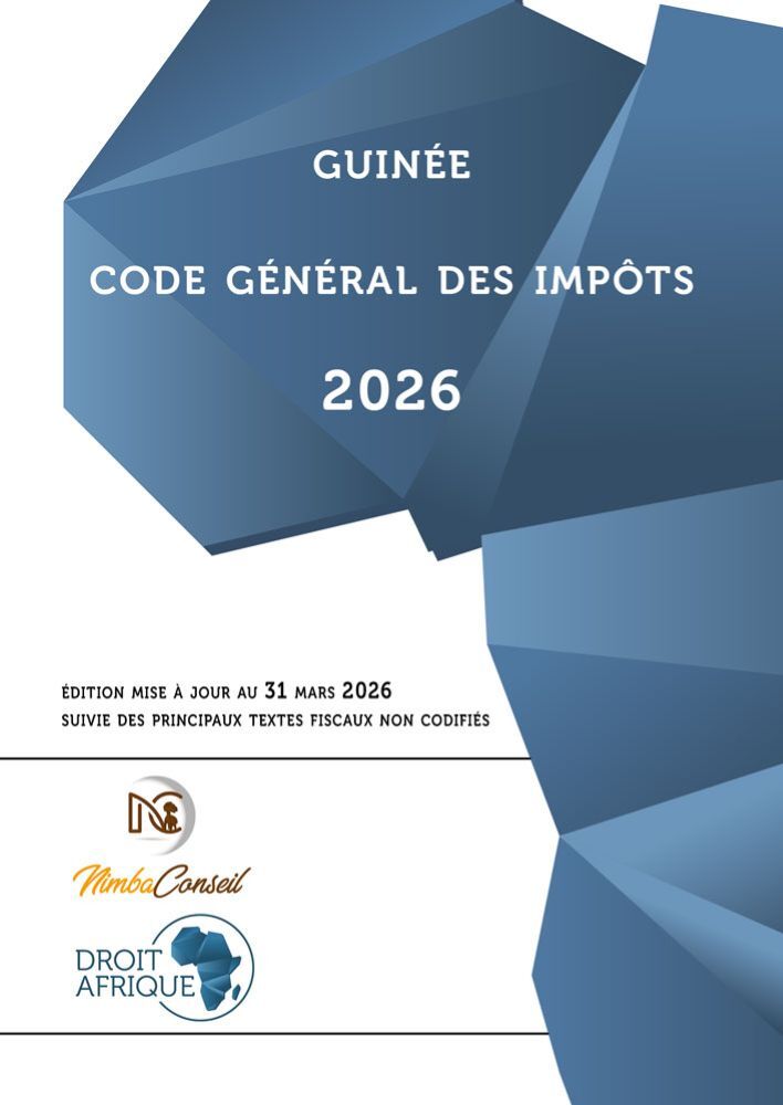 Kniha Guinée - Code général des impôts 2026 Droit Afrique