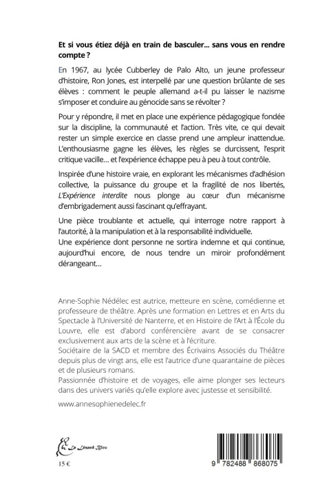 Könyv L'Expérience interdite Nedelec