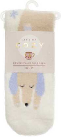 Gra/Zabawka COZY Couch-Flauschsocken "Cozy Dog" Groh Verlag