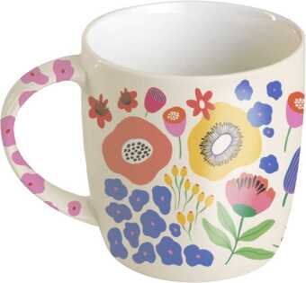 Igra/Igrača Bunte Blumengrüße Kaffeebecher beige, 350 ml Groh Verlag