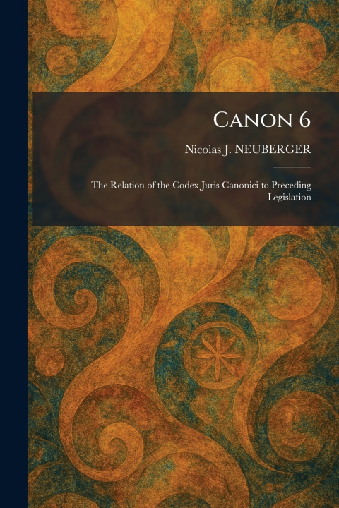 Knjiga Canon 6 Nicolas J. NEUBERGER