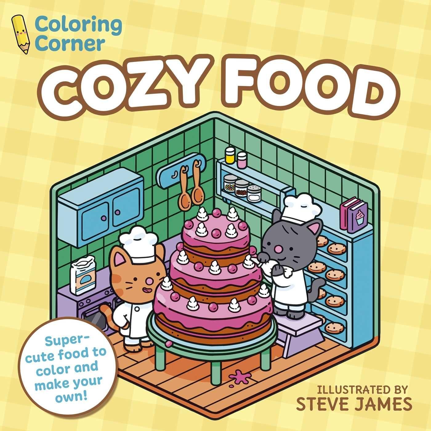 Kniha Coloring Corner: Cozy Food JAMES