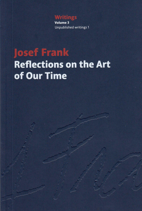 Kniha Reflections on the Art of Our Time FRANK JOSEF
