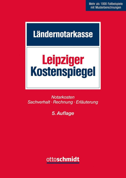 Knjiga Leipziger Kostenspiegel 