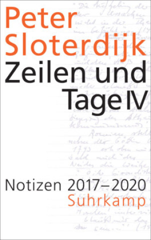 Book Zeilen und Tage IV Peter Sloterdijk