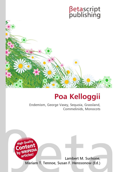 Kniha Poa Kelloggii Mariam T. Tennoe