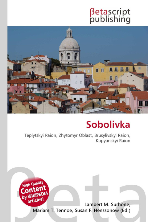Kniha Sobolivka Mariam T. Tennoe