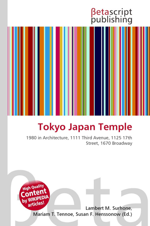 Kniha Tokyo Japan Temple Mariam T. Tennoe