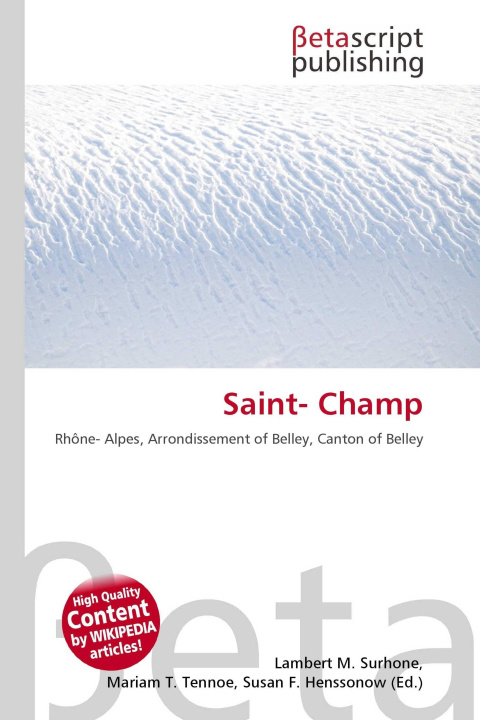 Kniha Saint- Champ Mariam T. Tennoe