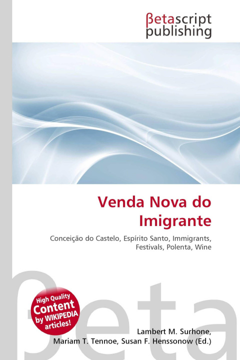 Kniha Venda Nova do Imigrante Mariam T. Tennoe