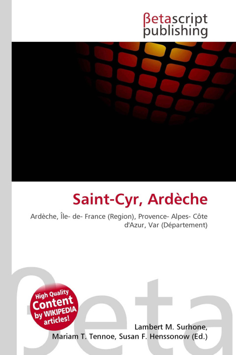 Книга Saint-Cyr, Ardèche Mariam T. Tennoe