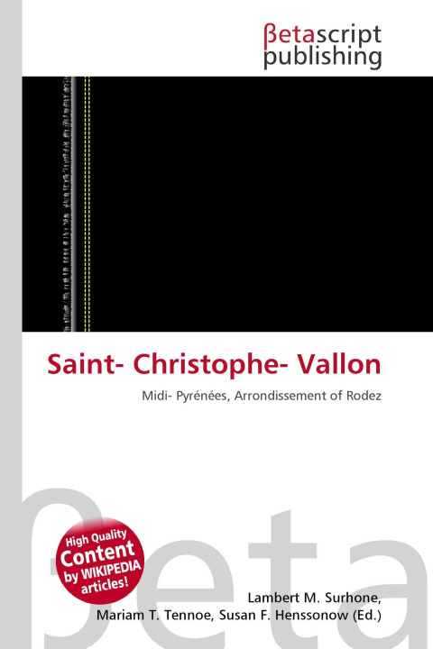Knjiga Saint- Christophe- Vallon Mariam T. Tennoe