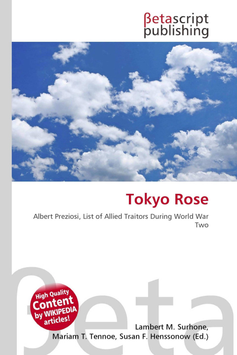 Kniha Tokyo Rose Mariam T. Tennoe
