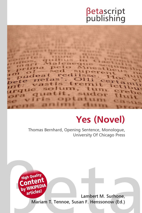 Kniha Yes (Novel) Mariam T. Tennoe