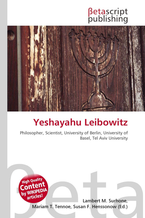 Kniha Yeshayahu Leibowitz Mariam T. Tennoe