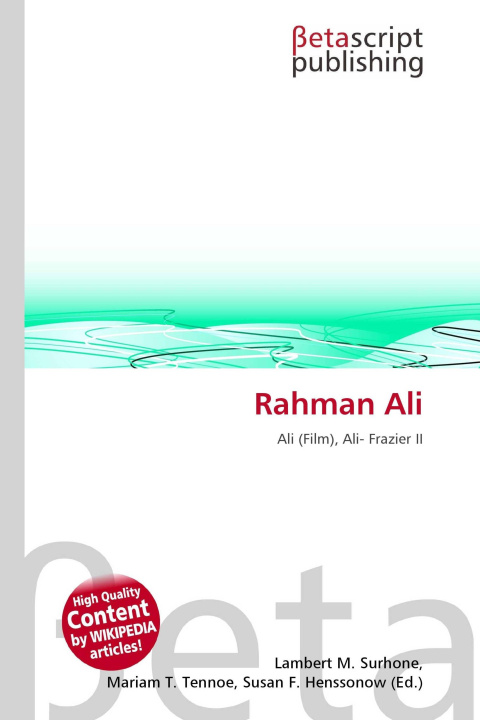Kniha Rahman Ali Mariam T. Tennoe