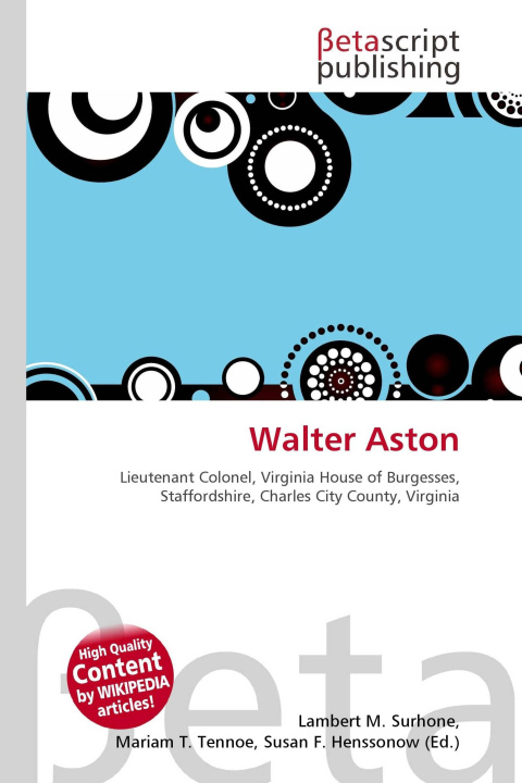 Kniha Walter Aston Mariam T. Tennoe