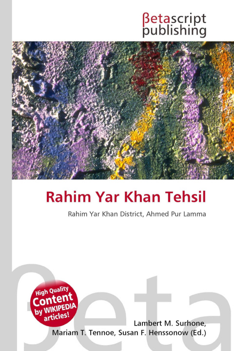 Kniha Rahim Yar Khan Tehsil Mariam T. Tennoe