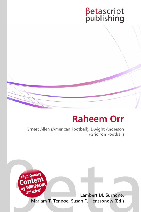 Kniha Raheem Orr Mariam T. Tennoe