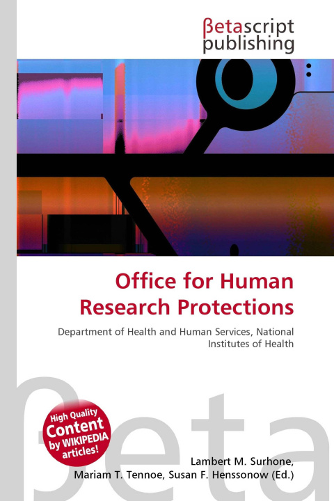 Kniha Office for Human Research Protections Mariam T. Tennoe