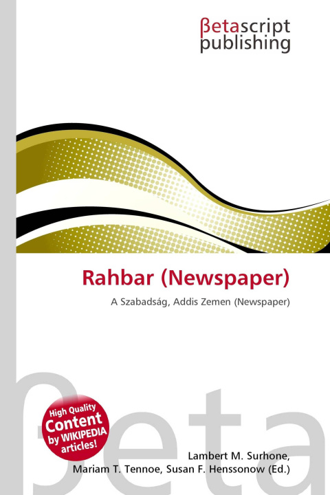 Kniha Rahbar (Newspaper) Mariam T. Tennoe