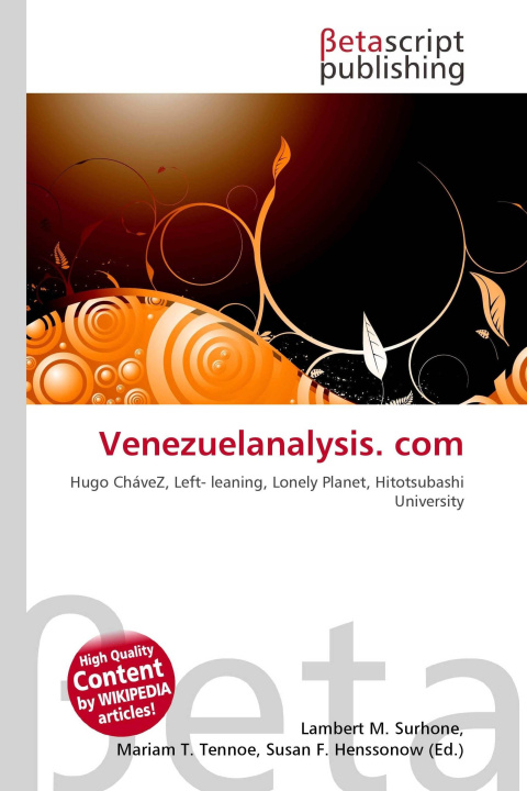 Kniha Venezuelanalysis. com Mariam T. Tennoe
