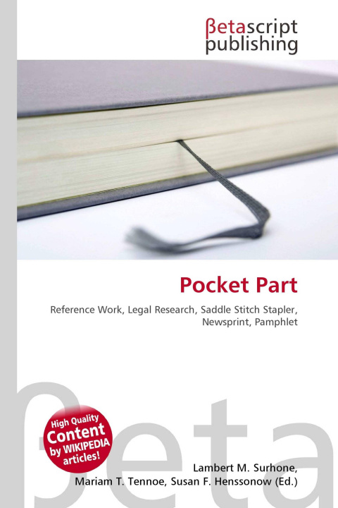 Kniha Pocket Part Mariam T. Tennoe