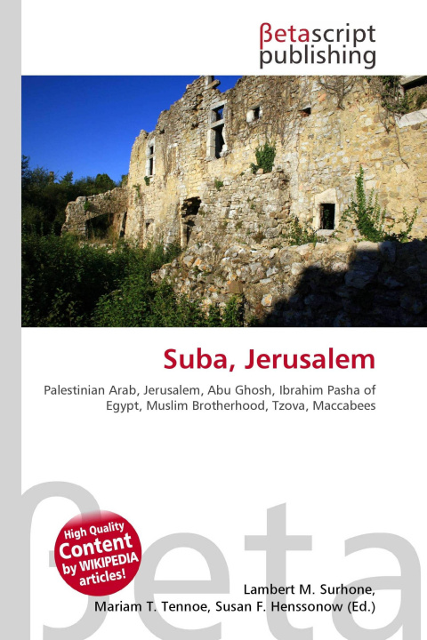 Könyv Suba, Jerusalem Mariam T. Tennoe