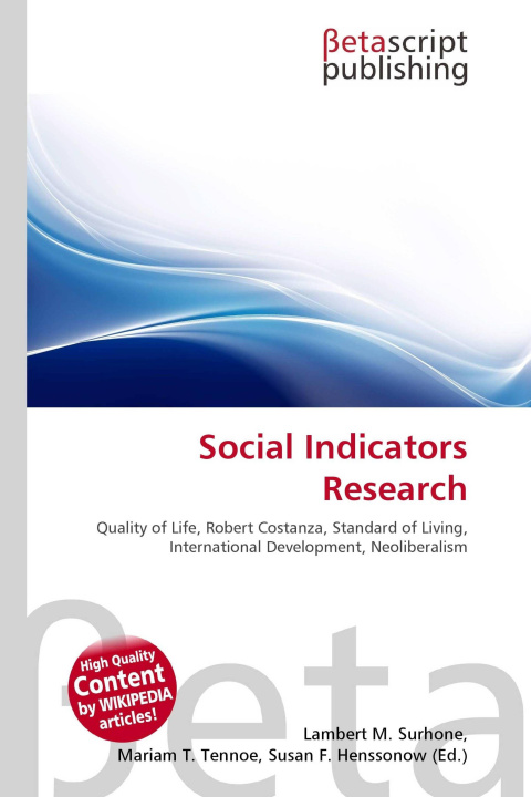Kniha Social Indicators Research Mariam T. Tennoe