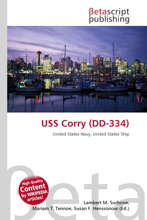 Kniha USS Corry (DD-334) Mariam T. Tennoe