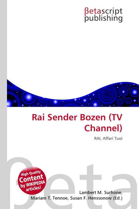 Kniha Rai Sender Bozen (TV Channel) Mariam T. Tennoe